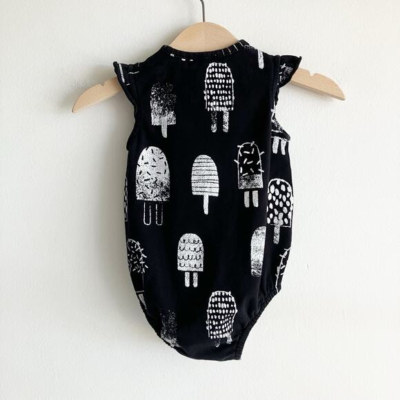 Miles The Label Baby Girl 9 Mos One Piece Black Popsicle Print Summer Spring - Picture 4 of 5